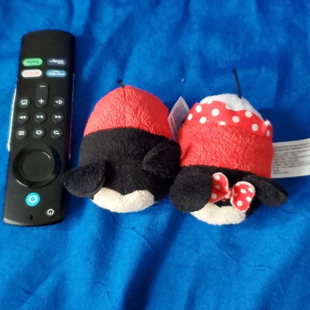 Disney Tsum Tsum Mickey Mouse Minnie Mouse Mini Plush Lot 2pc Set Authentic - Picture 8 of 10